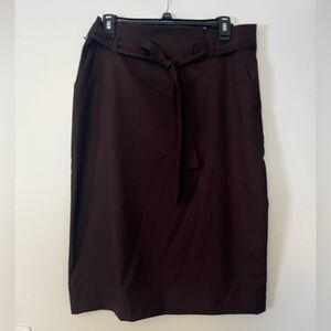 Ann Taylor pencil skirt with tie belt